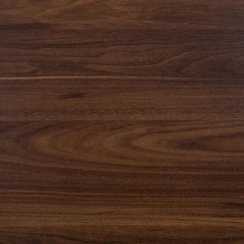 Table de chevet 2 tiroirs en bouleau/noyer foncé avec ports USB, style contemporain, unique