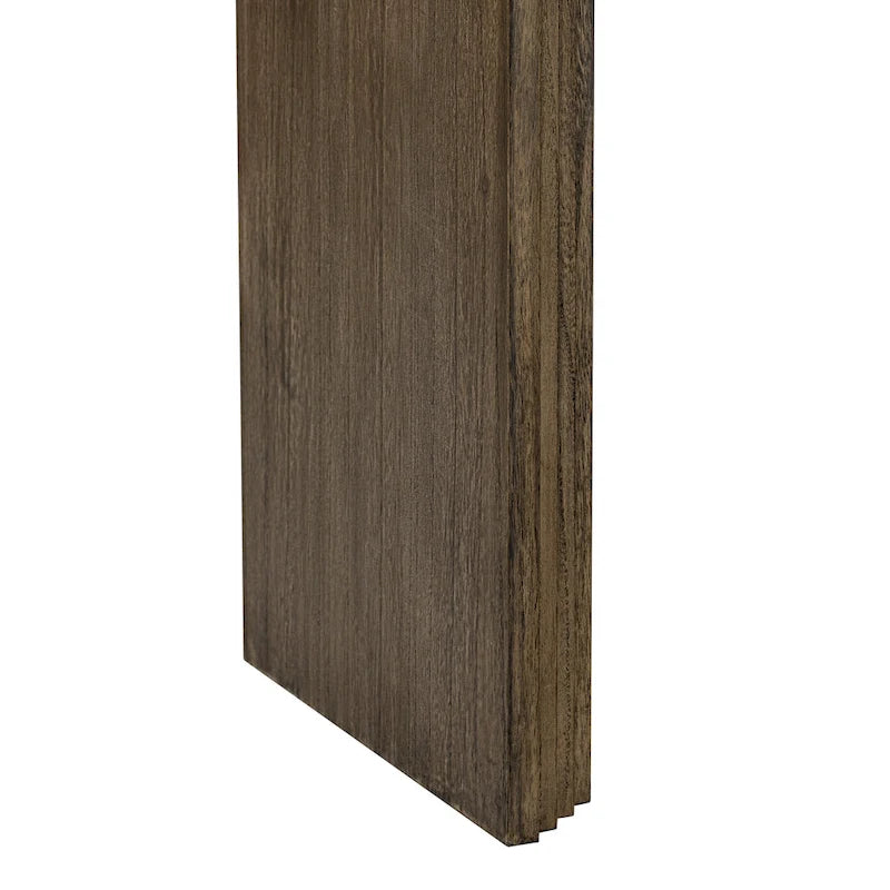 Console à rayures naturelles/noires, assemblage par une seule personne, placage en paulownia