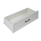 Commode à 5 tiroirs, blanc et gris, style vintage, meuble de rangement pour 1 personne