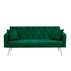 Canapé-lit convertible 2 places Rose / Vert / Bleu / Beige