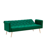 Canapé-lit convertible 2 places Rose / Vert / Bleu / Beige