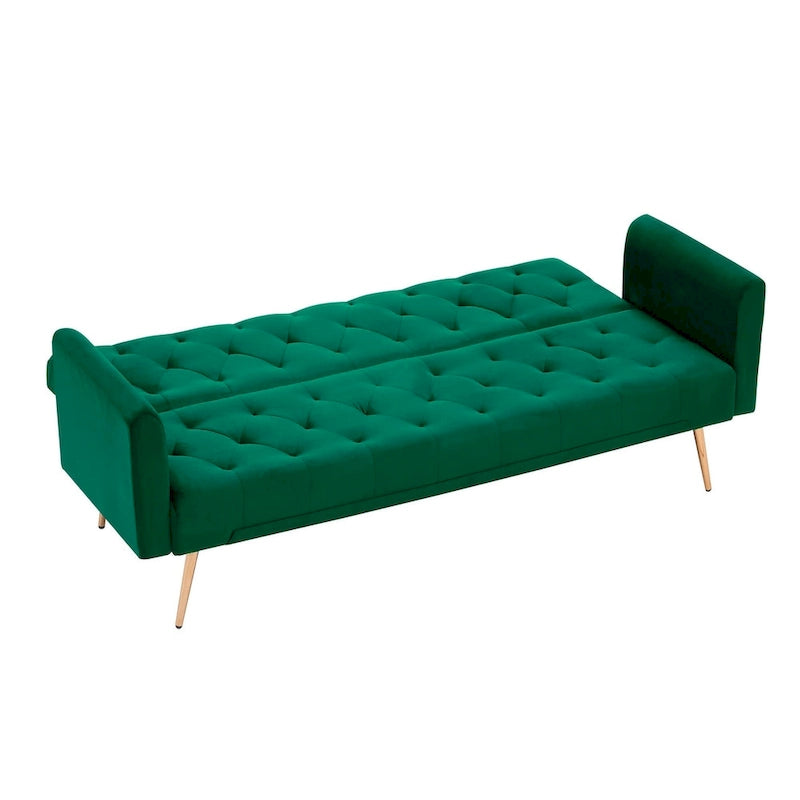 Canapé-lit convertible 2 places Rose / Vert / Bleu / Beige