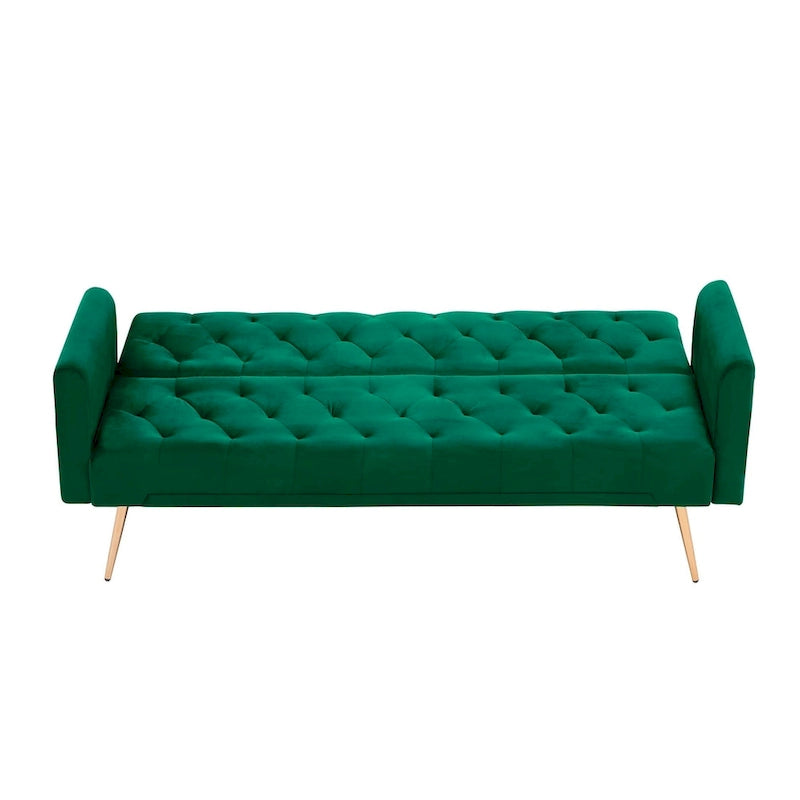Canapé-lit convertible 2 places Rose / Vert / Bleu / Beige
