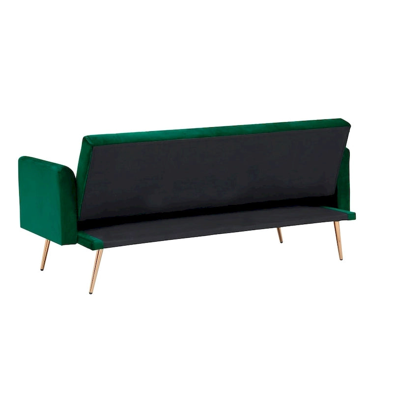 Canapé-lit convertible 2 places Rose / Vert / Bleu / Beige
