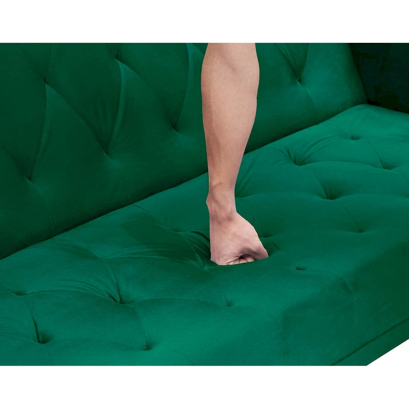 Canapé-lit convertible 2 places Rose / Vert / Bleu / Beige