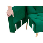 Canapé-lit convertible 2 places Rose / Vert / Bleu / Beige