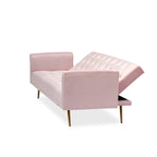Canapé-lit convertible 2 places Rose / Vert / Bleu / Beige