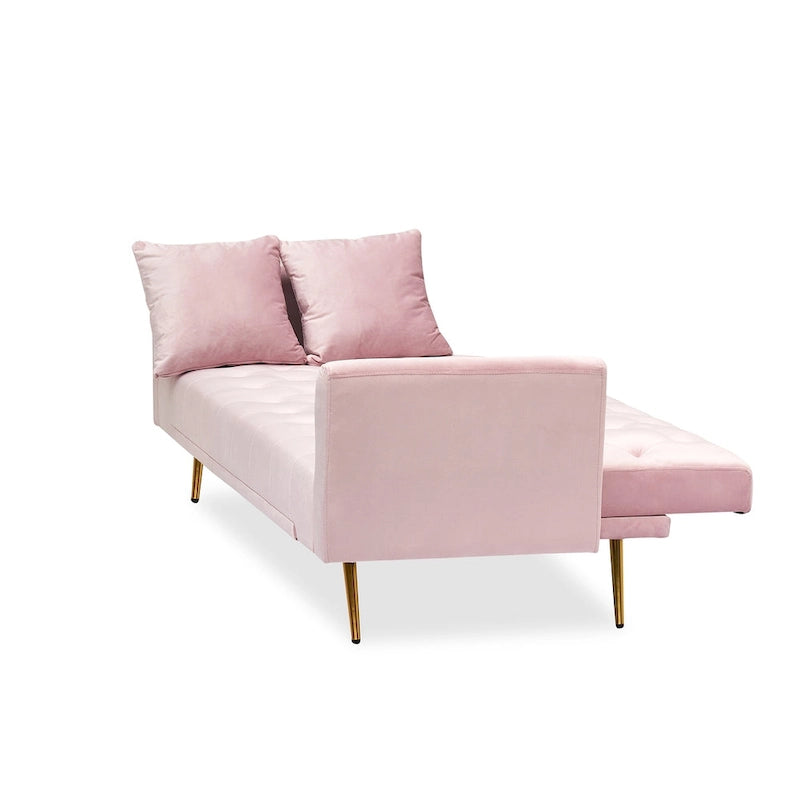 Canapé-lit convertible 2 places Rose / Vert / Bleu / Beige