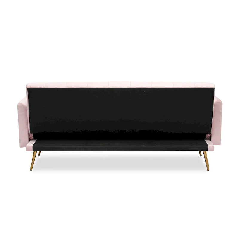 Canapé-lit convertible 2 places Rose / Vert / Bleu / Beige