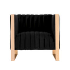Fauteuil d'appoint en velours sarcelle/noir, piètement en or rose, style moderne du milieu du siècle, lot de 2