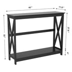 Console en X à 2 niveaux gris/noir/blanc pour 1 personne