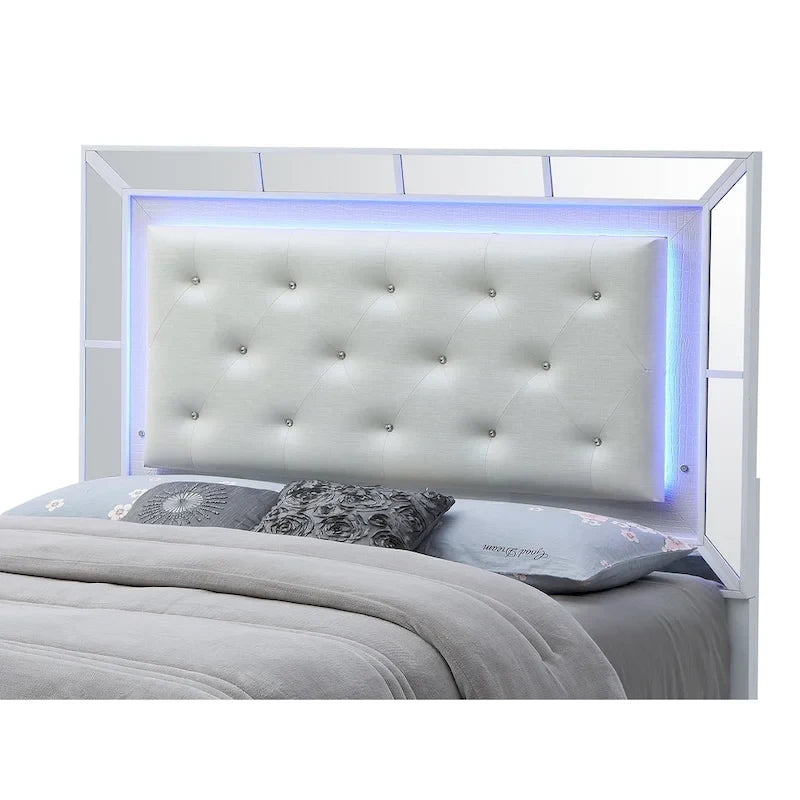 Lit de luxe en couleur champagne – Grand lit/Très grand lit/Très grand lit californien, Capacité de 1 à 2 personnes