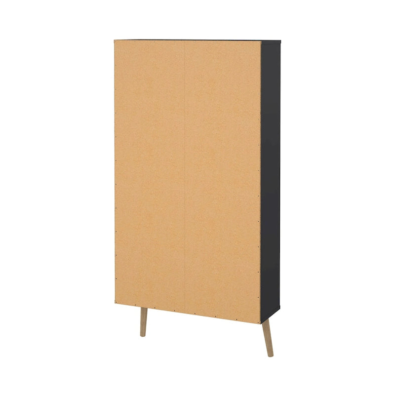 Blanc / Gris mat, Meuble à chaussures 3 portes, Montage 2 personnes