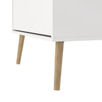 Blanc / Gris mat, Meuble à chaussures 3 portes, Montage 2 personnes