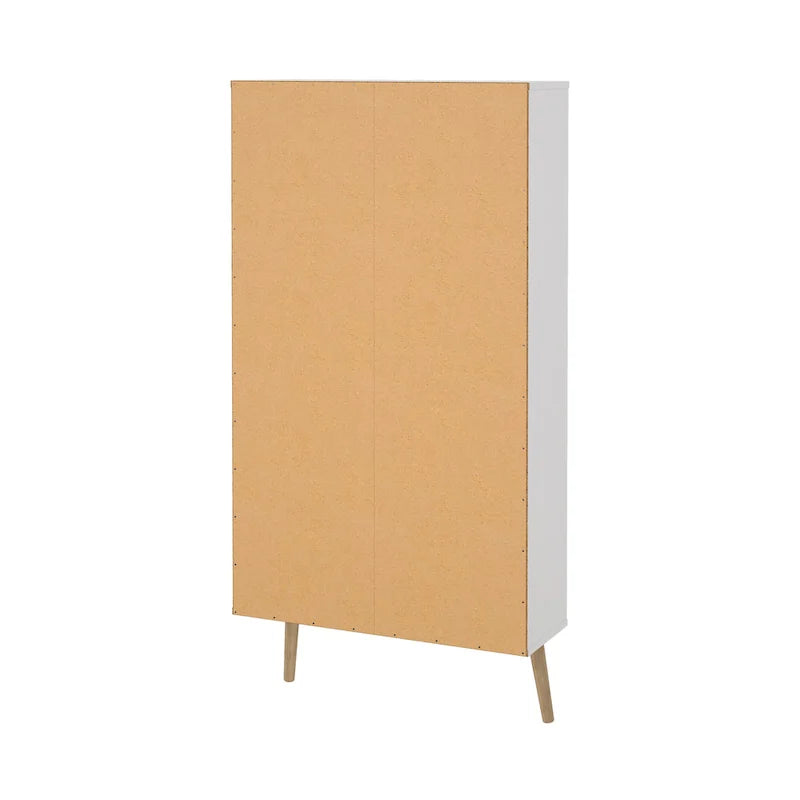 Blanc / Gris mat, Meuble à chaussures 3 portes, Montage 2 personnes