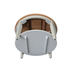 Table basse ronde, multicolore, style 2 places, bois massif