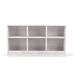 Tête de lit bibliothèque 6 étagères Noyer / Chêne blanc – Lit simple et double