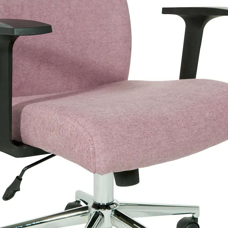 Fauteuil de bureau à dossier haut rembourré, simple, vert citron / rose clair / gris clair / bleu ciel