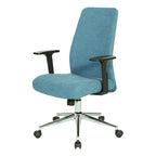 Fauteuil de bureau à dossier haut rembourré, simple, vert citron / rose clair / gris clair / bleu ciel