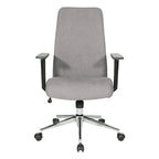Fauteuil de bureau à dossier haut rembourré, simple, vert citron / rose clair / gris clair / bleu ciel