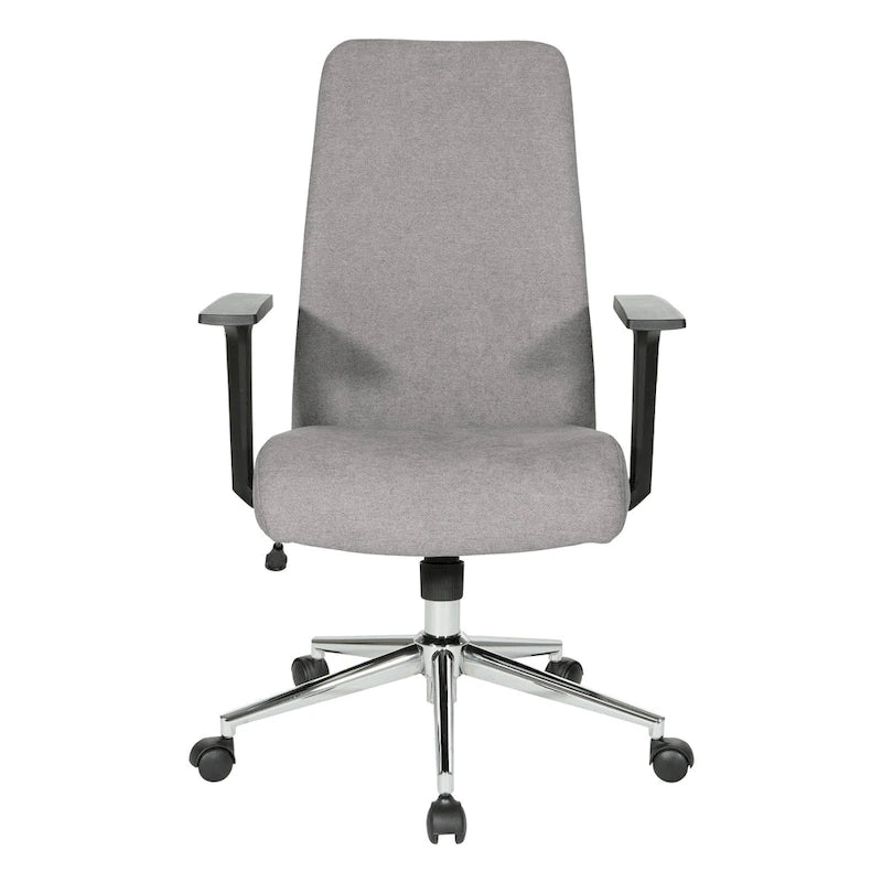 Fauteuil de bureau à dossier haut rembourré, simple, vert citron / rose clair / gris clair / bleu ciel