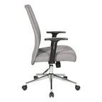 Fauteuil de bureau à dossier haut rembourré, simple, vert citron / rose clair / gris clair / bleu ciel