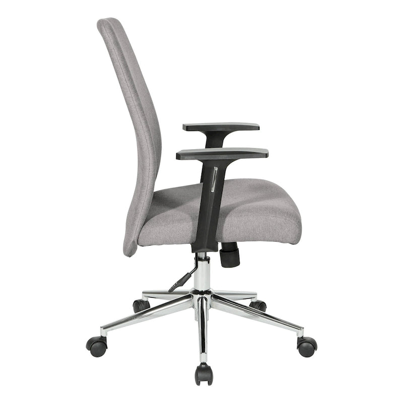 Fauteuil de bureau à dossier haut rembourré, simple, vert citron / rose clair / gris clair / bleu ciel