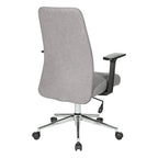 Fauteuil de bureau à dossier haut rembourré, simple, vert citron / rose clair / gris clair / bleu ciel