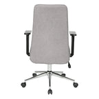 Fauteuil de bureau à dossier haut rembourré, simple, vert citron / rose clair / gris clair / bleu ciel