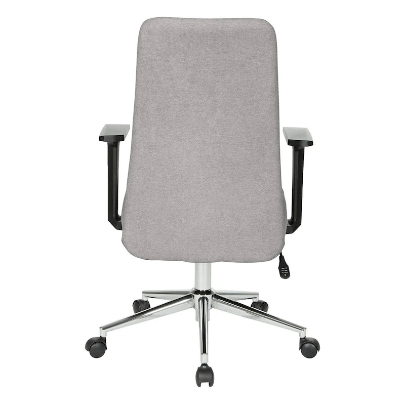 Fauteuil de bureau à dossier haut rembourré, simple, vert citron / rose clair / gris clair / bleu ciel