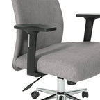 Fauteuil de bureau à dossier haut rembourré, simple, vert citron / rose clair / gris clair / bleu ciel