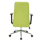 Fauteuil de bureau à dossier haut rembourré, simple, vert citron / rose clair / gris clair / bleu ciel
