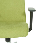 Fauteuil de bureau à dossier haut rembourré, simple, vert citron / rose clair / gris clair / bleu ciel