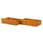 Tiroirs de rangement sous le lit Noyer / Caramel Clair – Grand lit/Très grand lit/Très grand lit simple, lot de 2