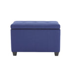 Banc de rangement en tissu capitonné beige / gris / gris foncé avec couvercle rabattable, une place