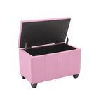 Banc de rangement en tissu capitonné beige / gris / gris foncé avec couvercle rabattable, une place