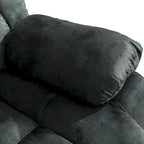 Fauteuil massant à bascule une place en tissu marron/gris