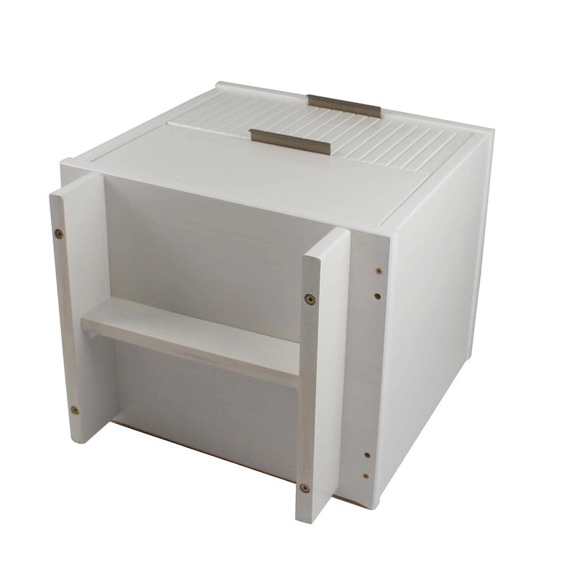 Table de chevet à 2 tiroirs avec façade rainurée, lot de 2 (6 couleurs)