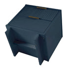 Table de chevet à 2 tiroirs avec façade rainurée, lot de 2 (6 couleurs)