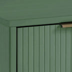 Table de chevet à 2 tiroirs avec façade rainurée, lot de 2 (6 couleurs)