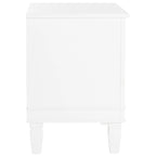 Table de chevet 3 tiroirs style français gris/blanc – 1 personne