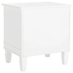 Table de chevet 3 tiroirs style français gris/blanc – 1 personne