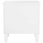 Table de chevet 3 tiroirs style français gris/blanc – 1 personne