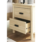 Ensemble de chambre à coucher 1 ou 2 personnes en panneaux de bois de frêne tanné, grand lit/très grand lit
