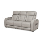 Canapé inclinable électrique gris, 3 places, 86"L × 38.5"P × 44.5"H