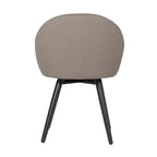 Fauteuil d'appoint pivotant à dossier arrondi, gris/anthracite/camel, 1 place