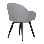 Fauteuil d'appoint pivotant à dossier arrondi, gris/anthracite/camel, 1 place