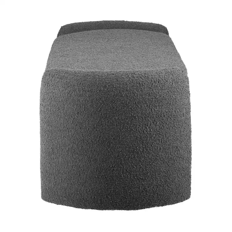 Banc de rangement en boucle anthracite et ivoire – 1 place
