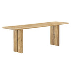 Banc de salle à manger en bois 58 po, Chêne / Noyer, 3 places