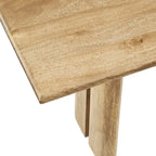 Banc de salle à manger en bois 58 po, Chêne / Noyer, 3 places